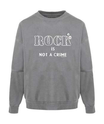 Sweatshirt roller grey "CRIME" pas cheres