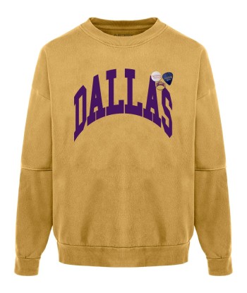 Sweatshirt roller mustard dallas "CITY" les ligaments