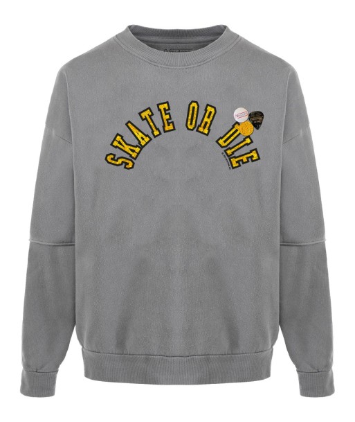 Sweatshirt roller grey "DIE" les muscles