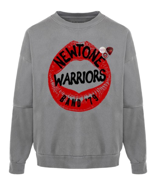 Sweatshirt roller grey "WARRIORS" de la marque