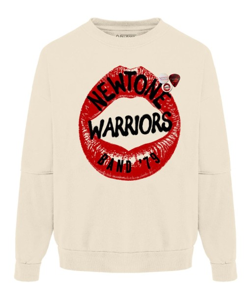 Sweatshirt roller natural "WARRIORS" destockage