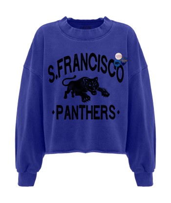 Sweatshirt crop porter flo blue "PANTHERS" shop