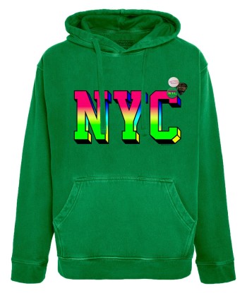 Hoodie jagger grass "NYC" pas chere