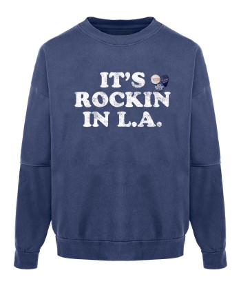 Sweatshirt roller denim "ROCKIN" soldes