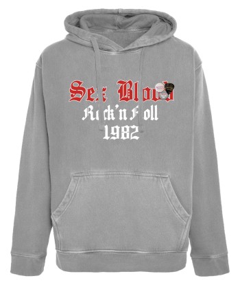 Hoodie jagger grey "BLOOD" prix