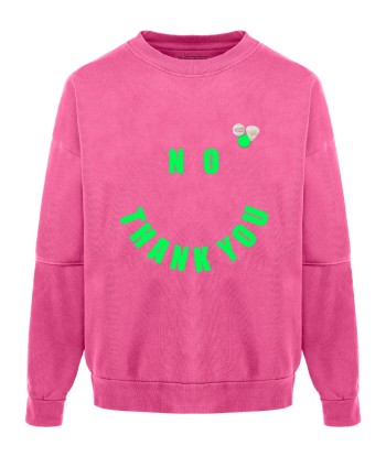 Sweatshirt roller fuschia "NO" du meilleur 