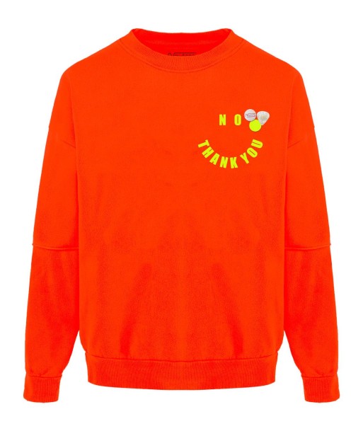 Sweatshirt roller neon orange "THANK" store