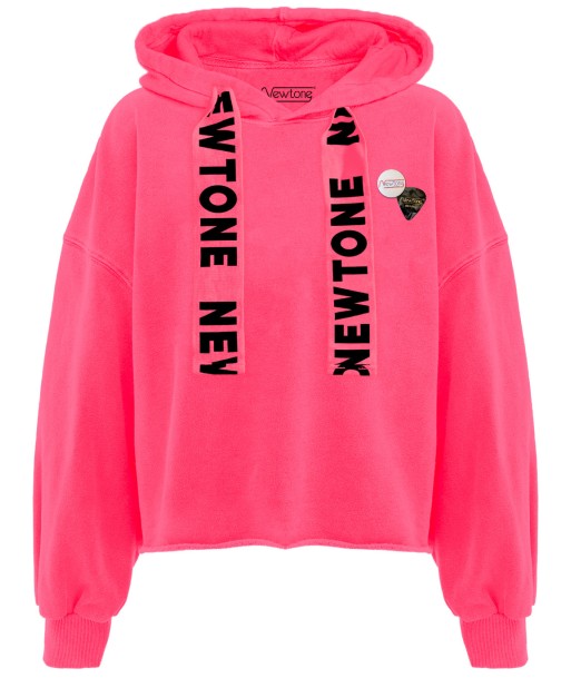 Hoodie crop bloomer neon pink "BLEED" Toutes les collections ici