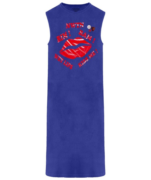 Robe daytona flo blue "WET LIPS" chez Cornerstreet bien 