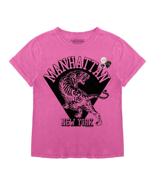 Tee shirt starlight fuschia "MANHATTAN FW23" paiement sécurisé