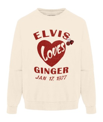 Sweatshirt roller natural "ELVIS" vous aussi creer 