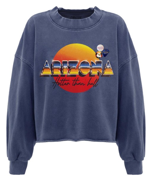 Sweatshirt crop porter denim "HOTTER" Amélioration de cerveau avec