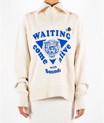 Sweatshirt driver natural "WAITING" du meilleur 