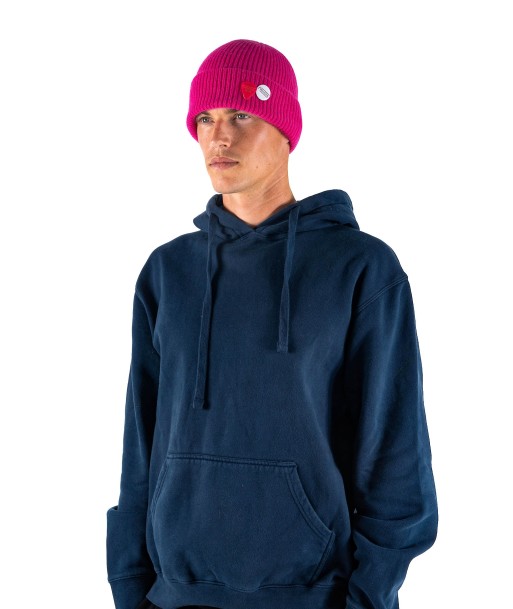 Beanie hayer fuschia "BLEED" d'Europe débarque