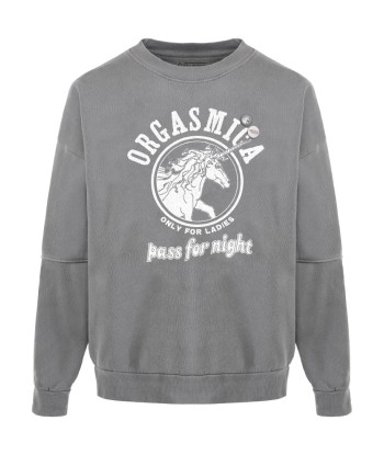 Sweatshirt roller grey "ORGASMICA" votre