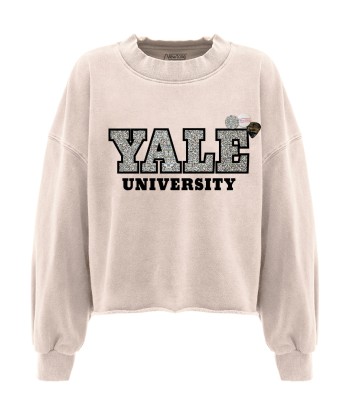 Sweatshirt crop porter whisper "UNIVERSITY" offre 