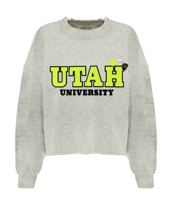 Sweatshirt crop porter elephant "UNIVERSITY" la colonne vertébrale