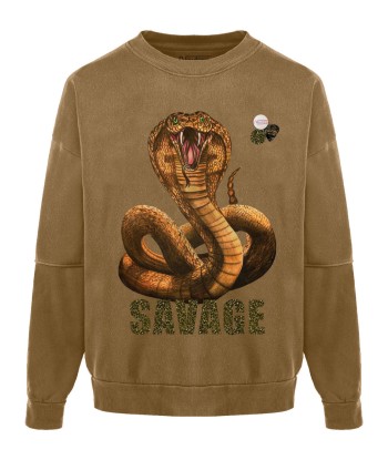 Sweatshirt roller havane "SAVAGE" votre