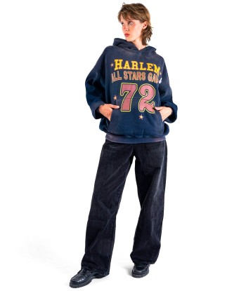 Hoodie skyler vintage blue "HARLEM" les ligaments