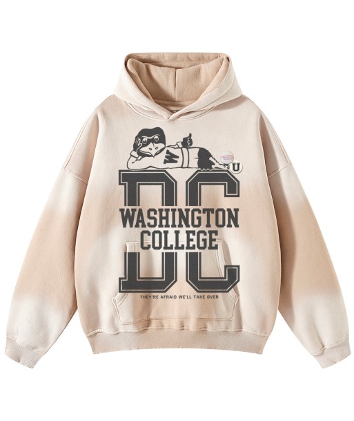 Hoodie skyler vintage natural "WASHINGTON" français