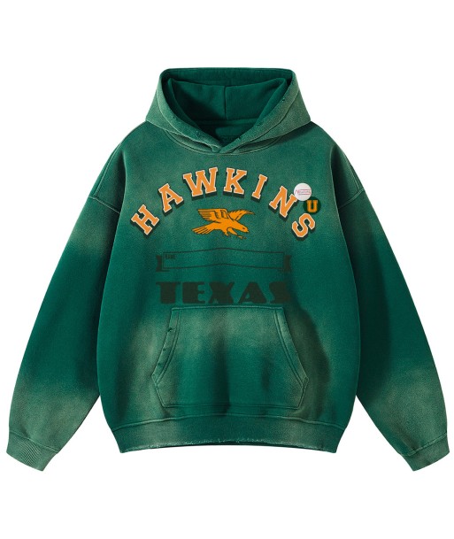 Hoodie skyler vintage forest "HAWKINS" destockage