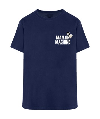 Tee shirt trucker navy "MACHINE" Comparez plus de prix